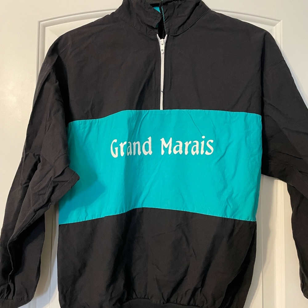 Grand Marais Vintage Jacket Mens Medium Black Mint  Pullover